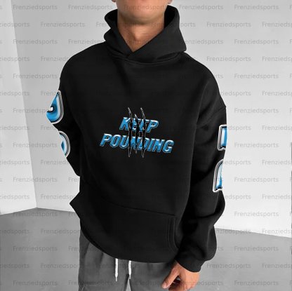 Unisex "Carolina Panthers" Graphic Streetwear Vintage Plush Hoodie