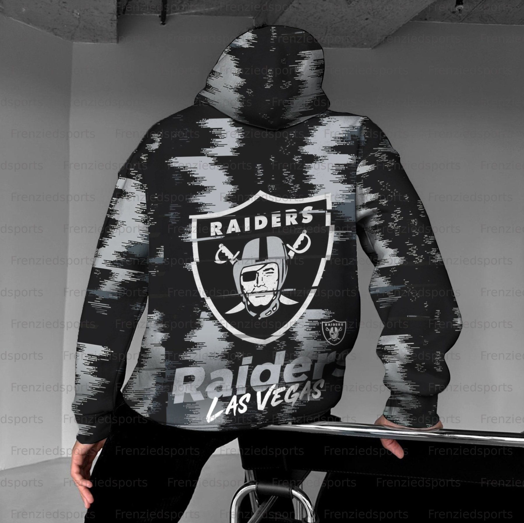 Unisex "Las Vegas Raiders" Graphic Streetwear Vintage Plush Hoodie