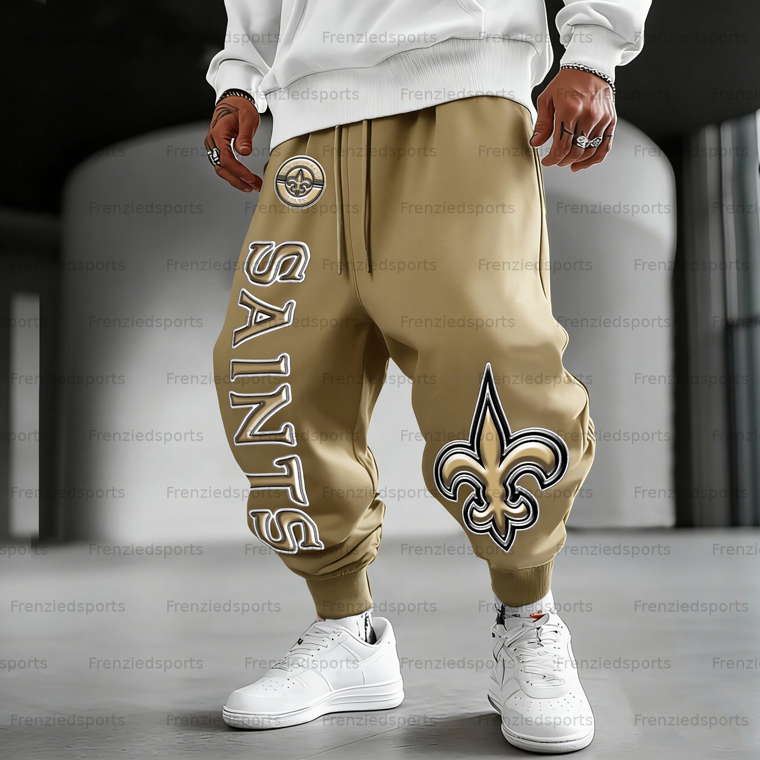 Unisex  “New Orleans Saints” Casual Anime Streetwear Pant