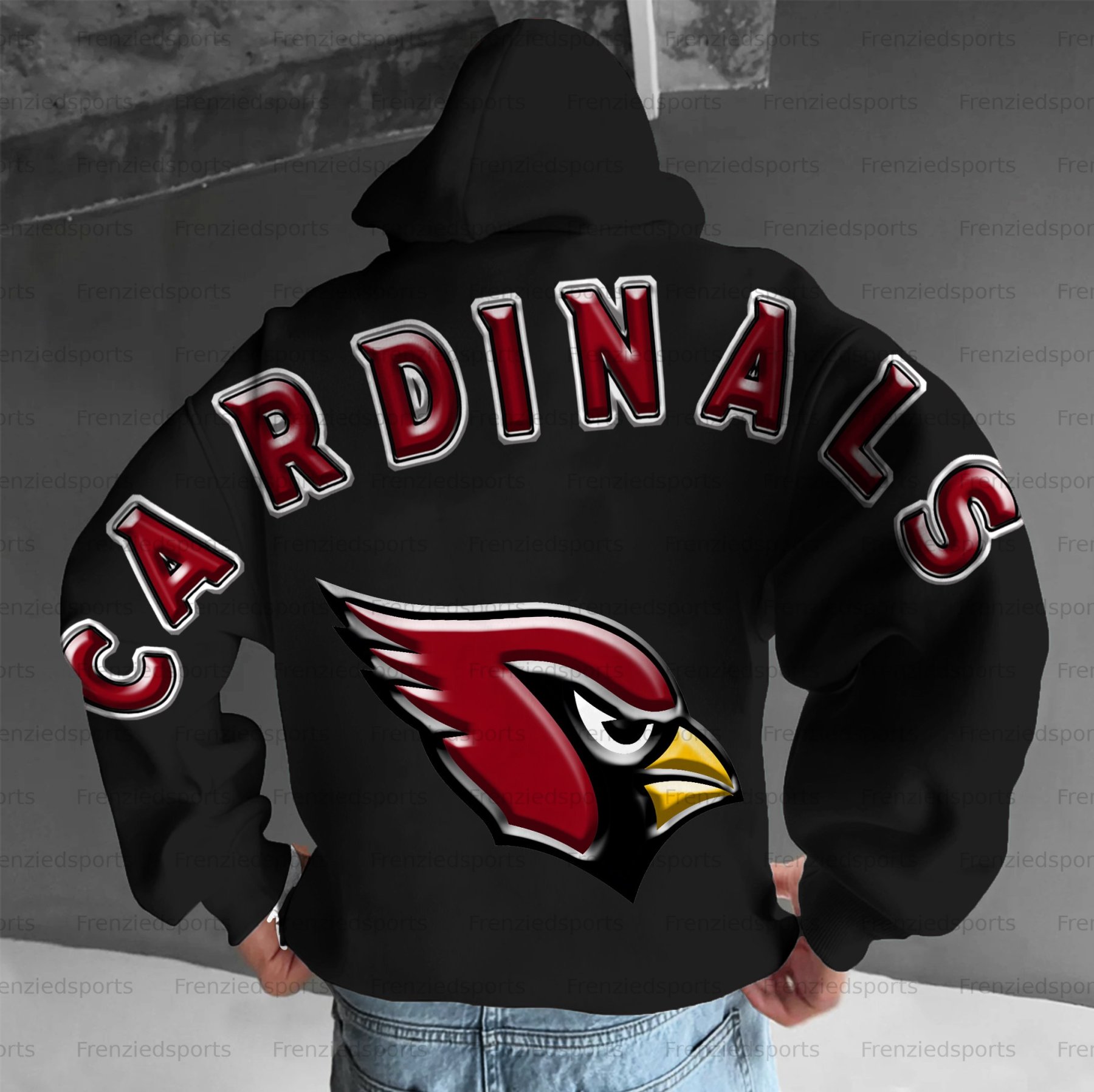 Unisex "Arizona Cardinals" Graphic Streetwear Vintage Plush Hoodie