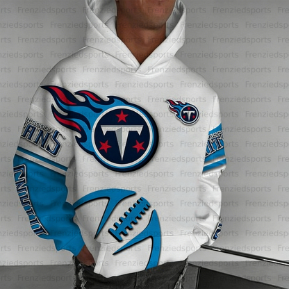 Unisex "Tennessee Titans" Graphic Streetwear Vintage Plush Hoodie