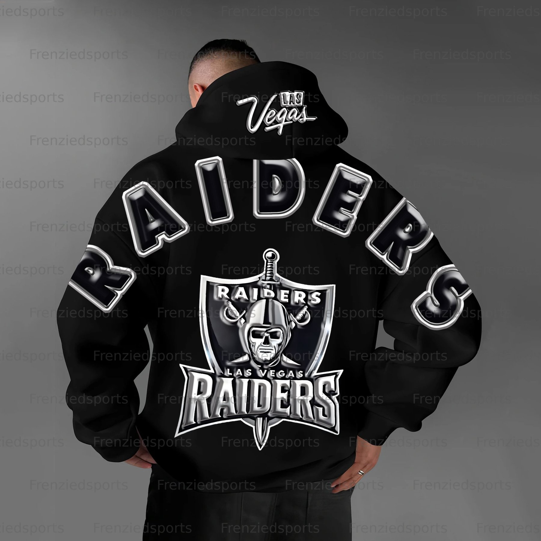 Unisex "Las Vegas Raiders" Graphic Streetwear Vintage Plush Hoodie