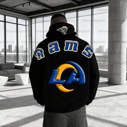 Unisex "Los Angles Rams" Graphic Streetwear Vintage Plush Hoodie