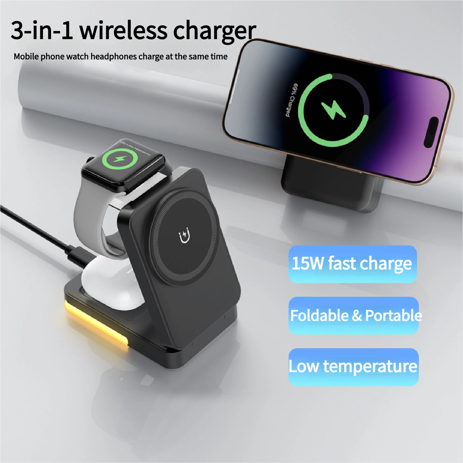 3 IN 1 Wireless Charge for iphone
