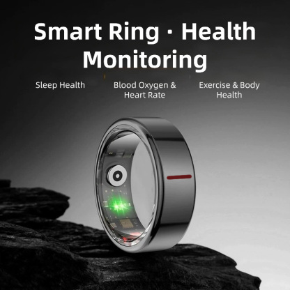 AI Smart Ring，AI with Multi-Sensor Data to Continuously Track Key Health Metrics like Sleep & Heart rate, Compatible with iPhone and Android-Dreamlock