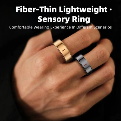 AI Smart Ring，AI with Multi-Sensor Data to Continuously Track Key Health Metrics like Sleep & Heart rate, Compatible with iPhone and Android-Dreamlock