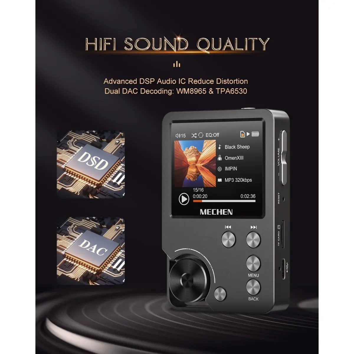 64G MP3 Player Portable Audio Player