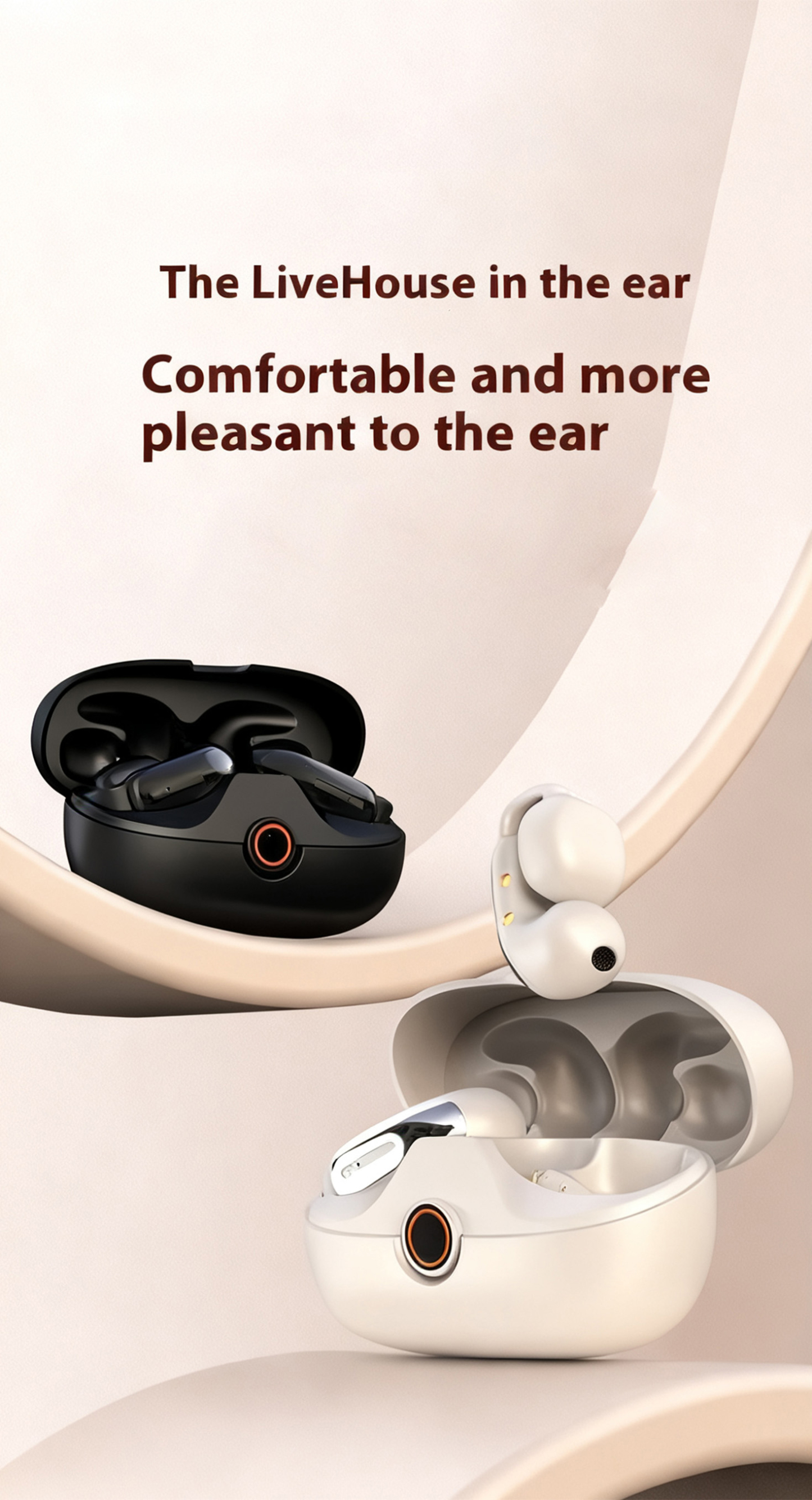 Open Ear Earbuds Wireless Bluetooth Realtime Translation-Dreamlock