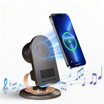 Cell Phone Stand with Speaker, No Bluetooth Pairing Needed, 1-Second Connection, HD Surround Sound-Dreamlock