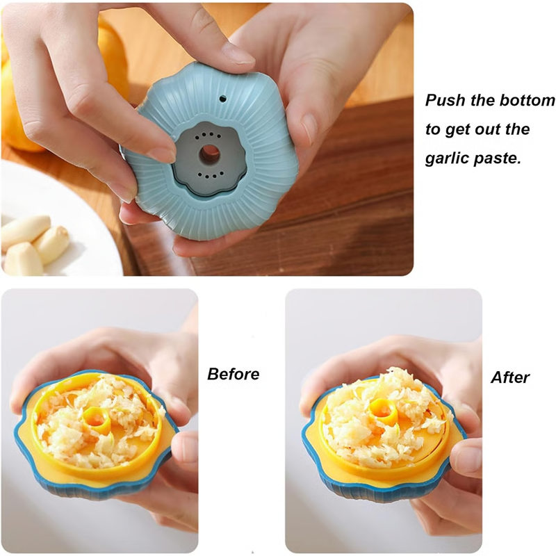 Easy Twist Garlic Press Mincer Manual Garlic Press & Ginger Crusher Tool