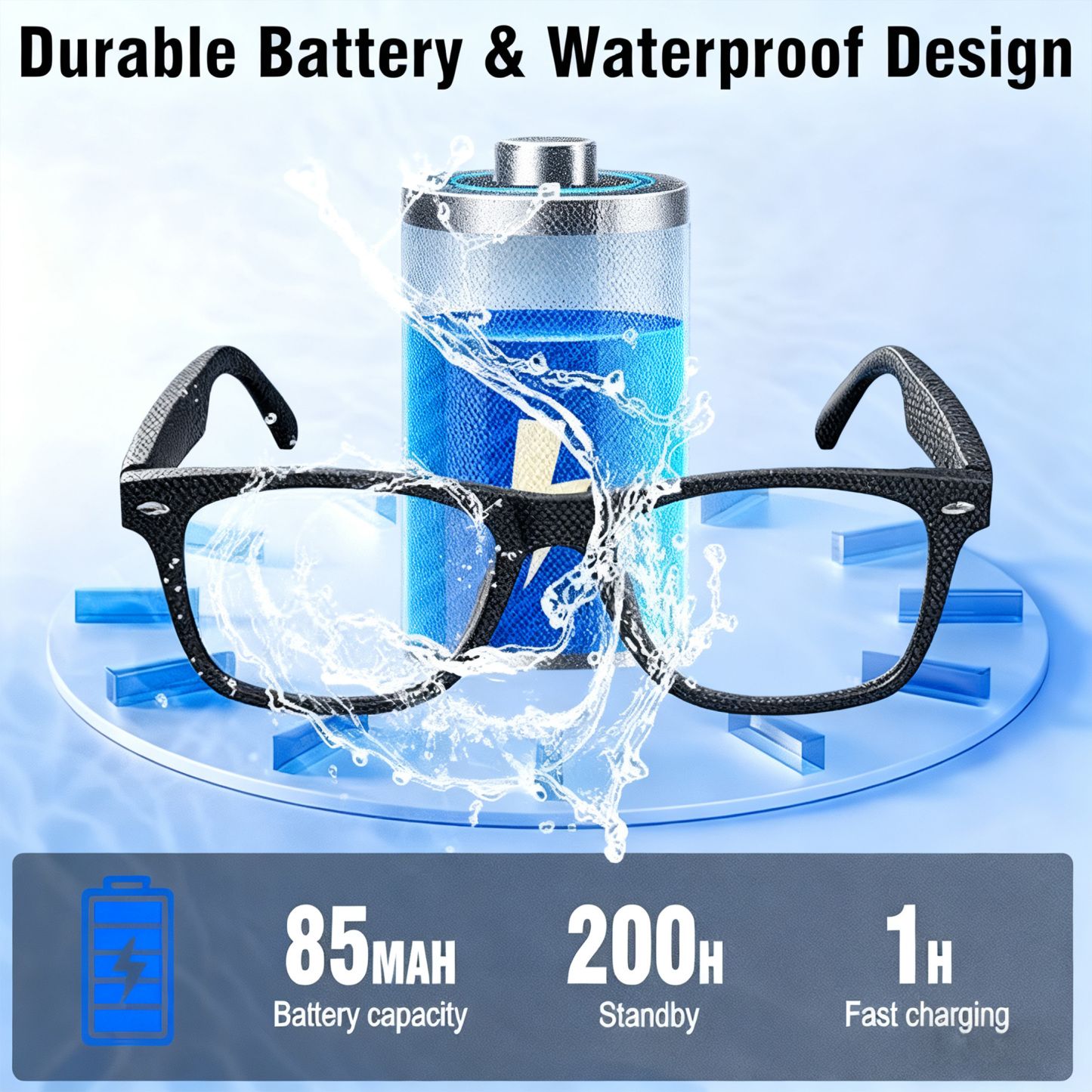 AI Translation Smart Glasses with Chat GPT for Men and Women, Bluetooth Sunglasses with Translator 164 Languages and Color-Change Lens-Dreamlock