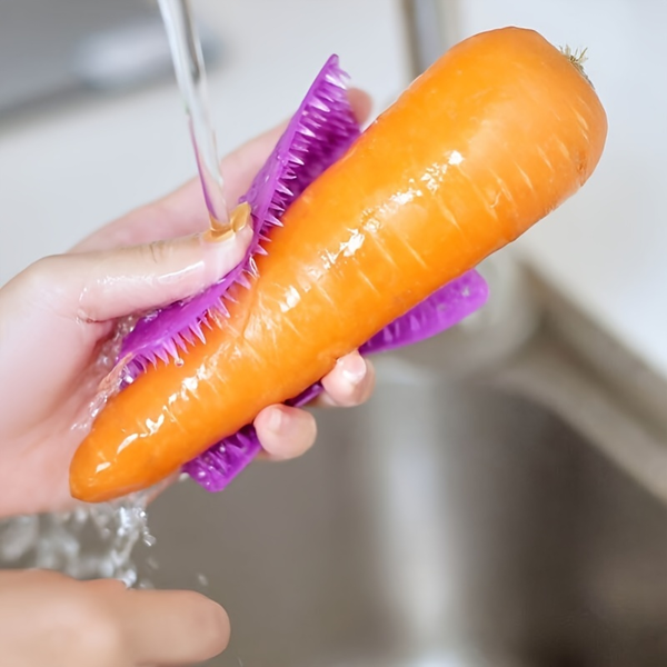 Fruit and vegetable cleaning brush