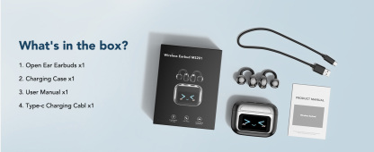 Open Ear Clip On Earbuds Color Screen Open Ear Wireless Realtime Translation-Dreamlock