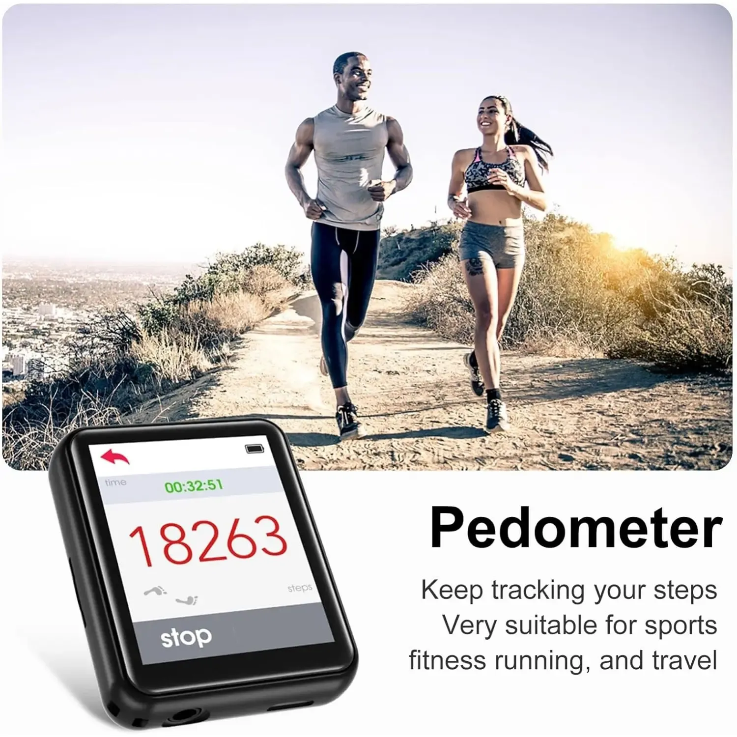 64GB Mini MP3 Player with Bluetooth 5.3