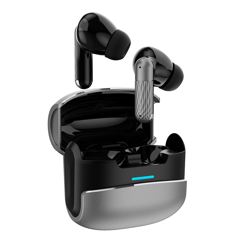 Wireless Bluetooth Earbuds Headphones Metallic Sci-fi Style-Dreamlock