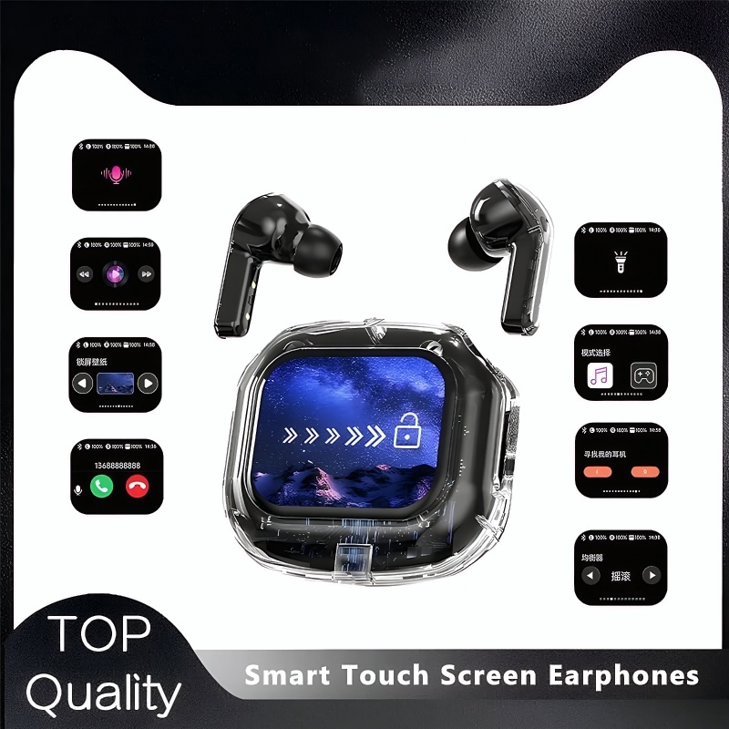 Ai Smart Earbuds with Realtime Translation Screen-Dreamlock