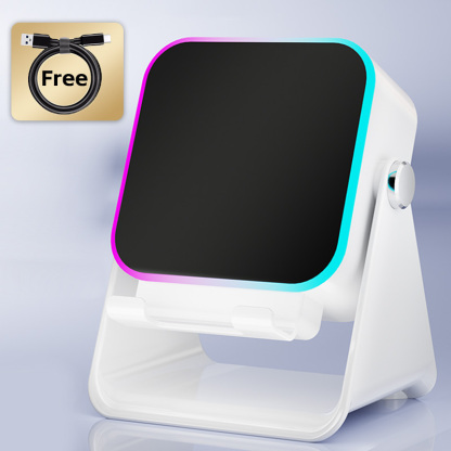 Wireless Induction & Bluetooth Speaker with Phone Stand HI-FI Stereo Sound Ambient Light Adjustable Stand-Dreamlock