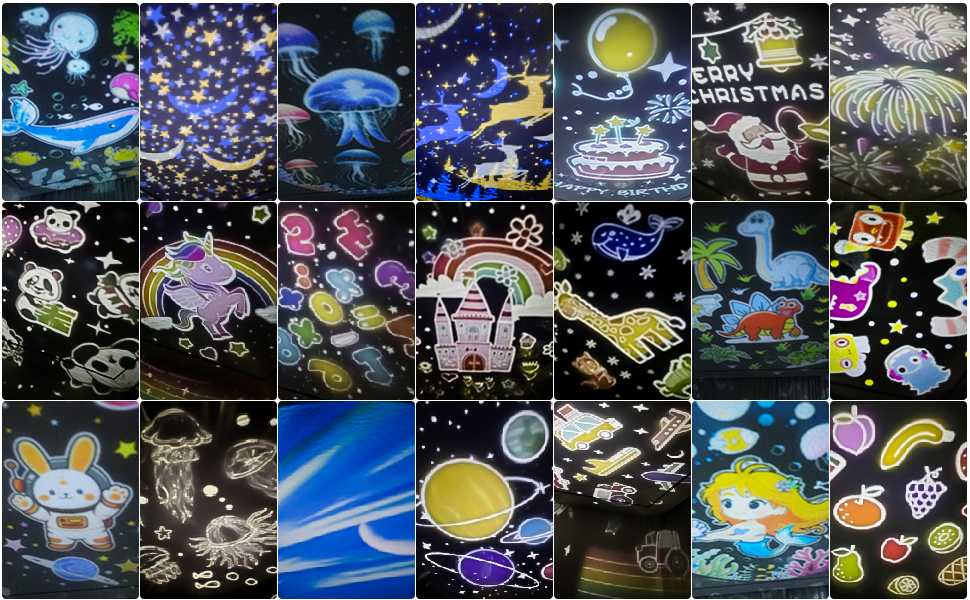 21 types of projection film will turn your childrens; room into a fairy tale world!