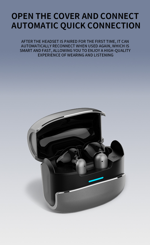 Wireless Bluetooth Earbuds Headphones Metallic Sci-fi Style-Dreamlock