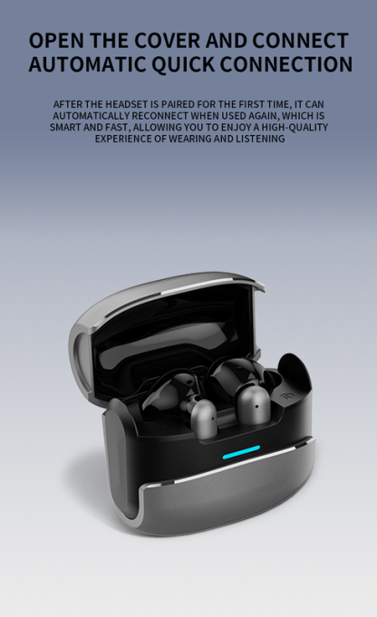 Wireless Bluetooth Earbuds Headphones Metallic Sci-fi Style-Dreamlock
