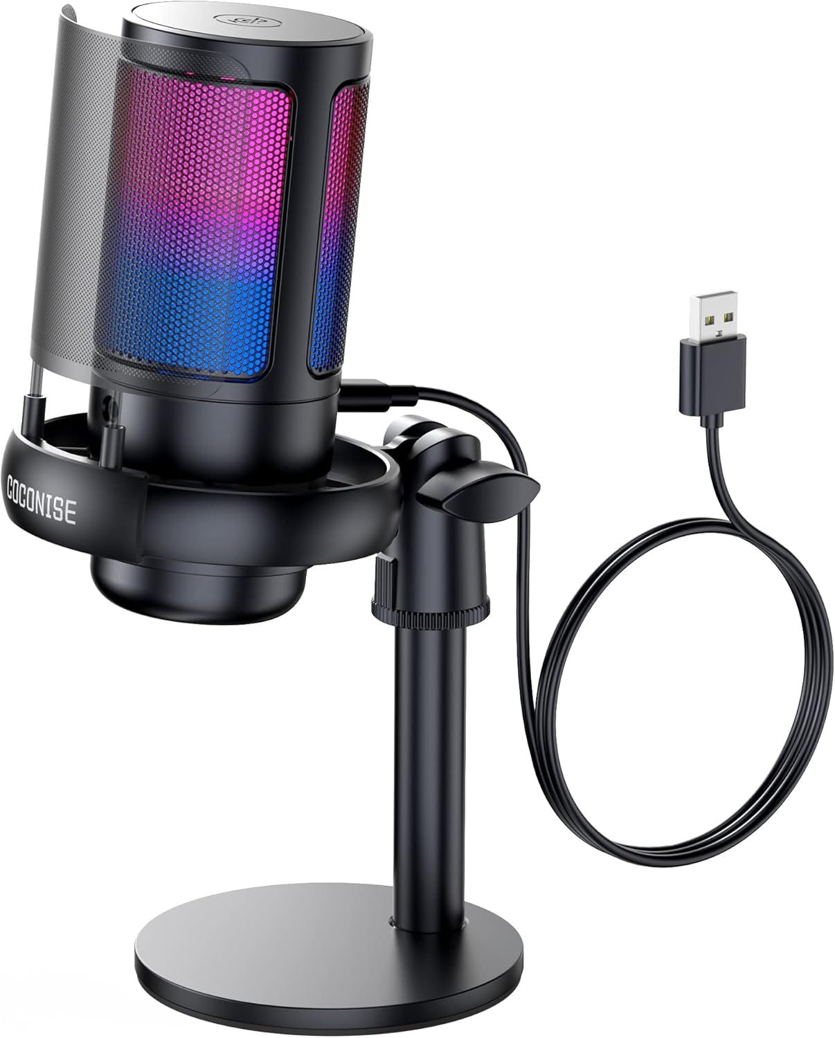 Gaming Microphone, USB PC Mic for Podcasts Videos