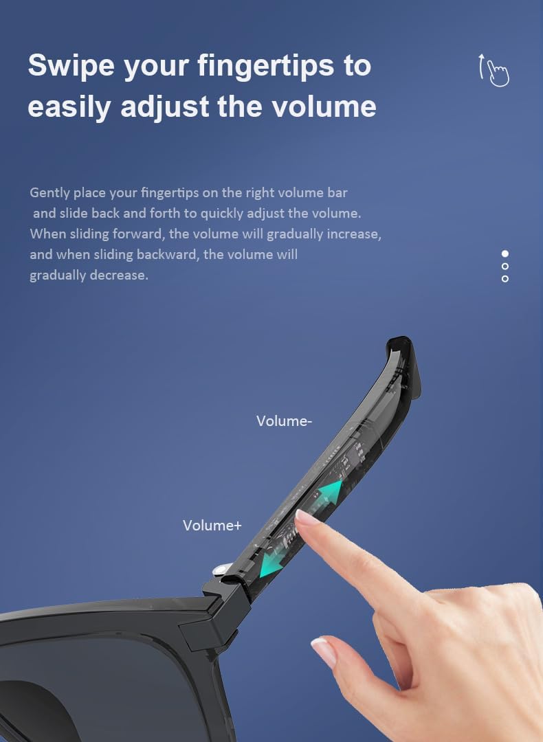 Smart Bluetooth Glasses with Open-Ear Audio UV Protection-Dreamlock