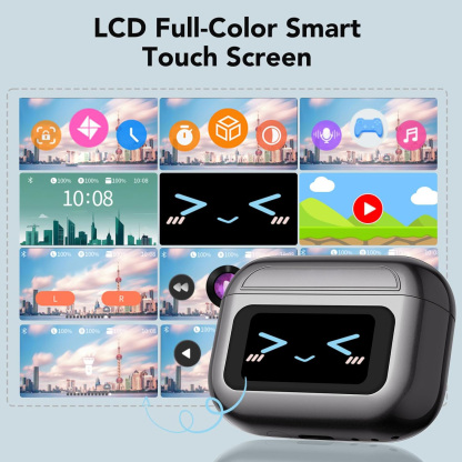 Open Ear Clip On Earbuds Color Screen Open Ear Wireless Realtime Translation-Dreamlock