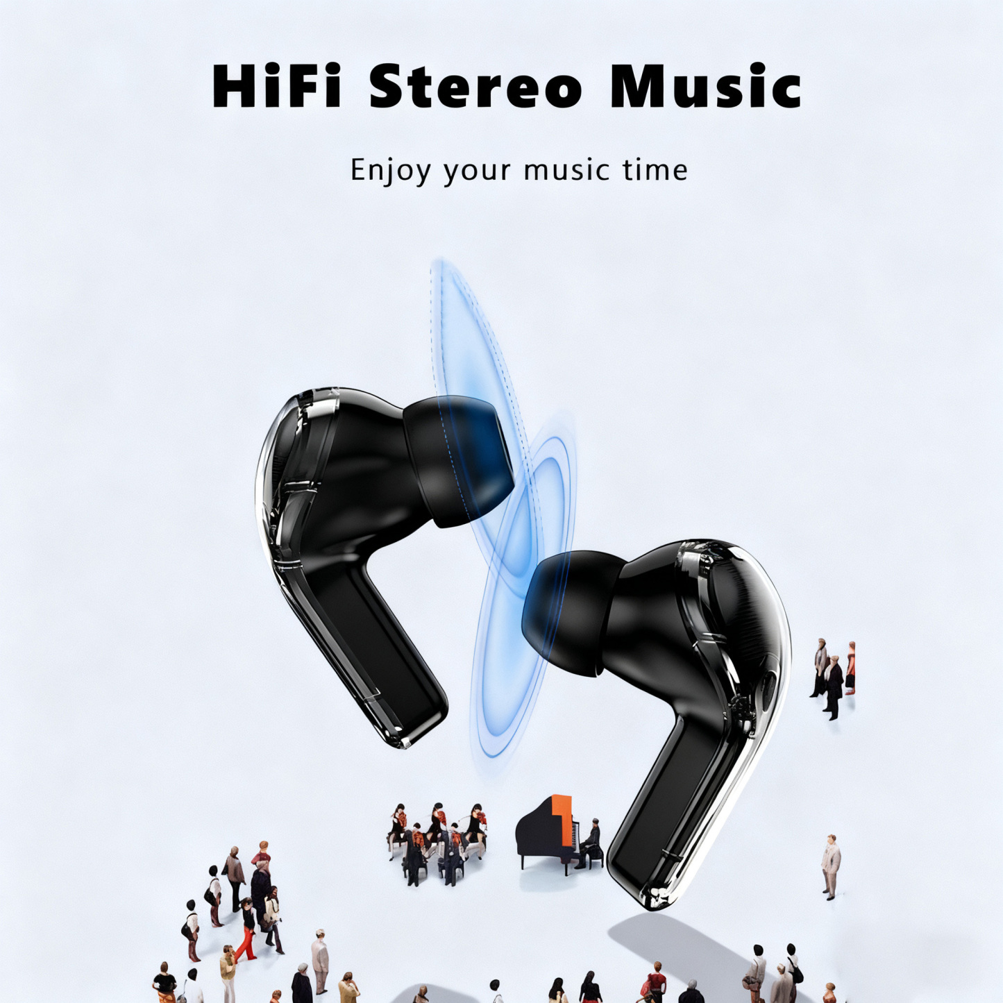 Ai Smart Earbuds with Realtime Translation Screen-Dreamlock