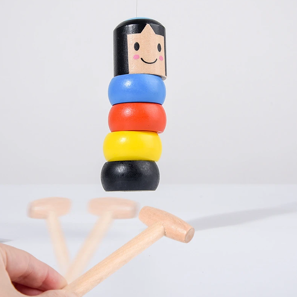 Unbreakable Mr. Immortal Wooden Man Magic Toy -Fun Gift for Kids & Unique Party Trick Toy
