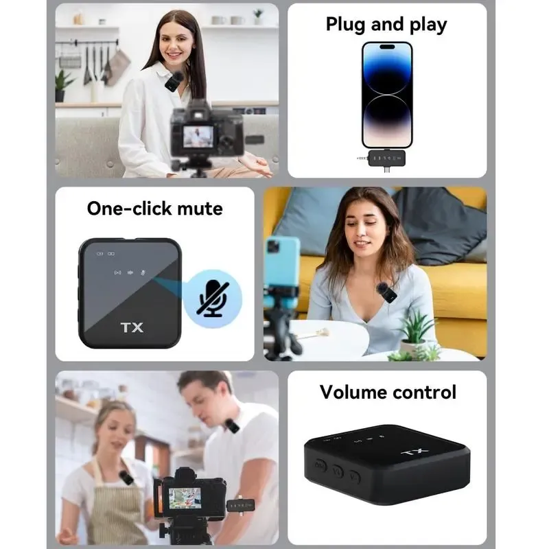 3 in 1 Microphone for iPhone/Android/Camera