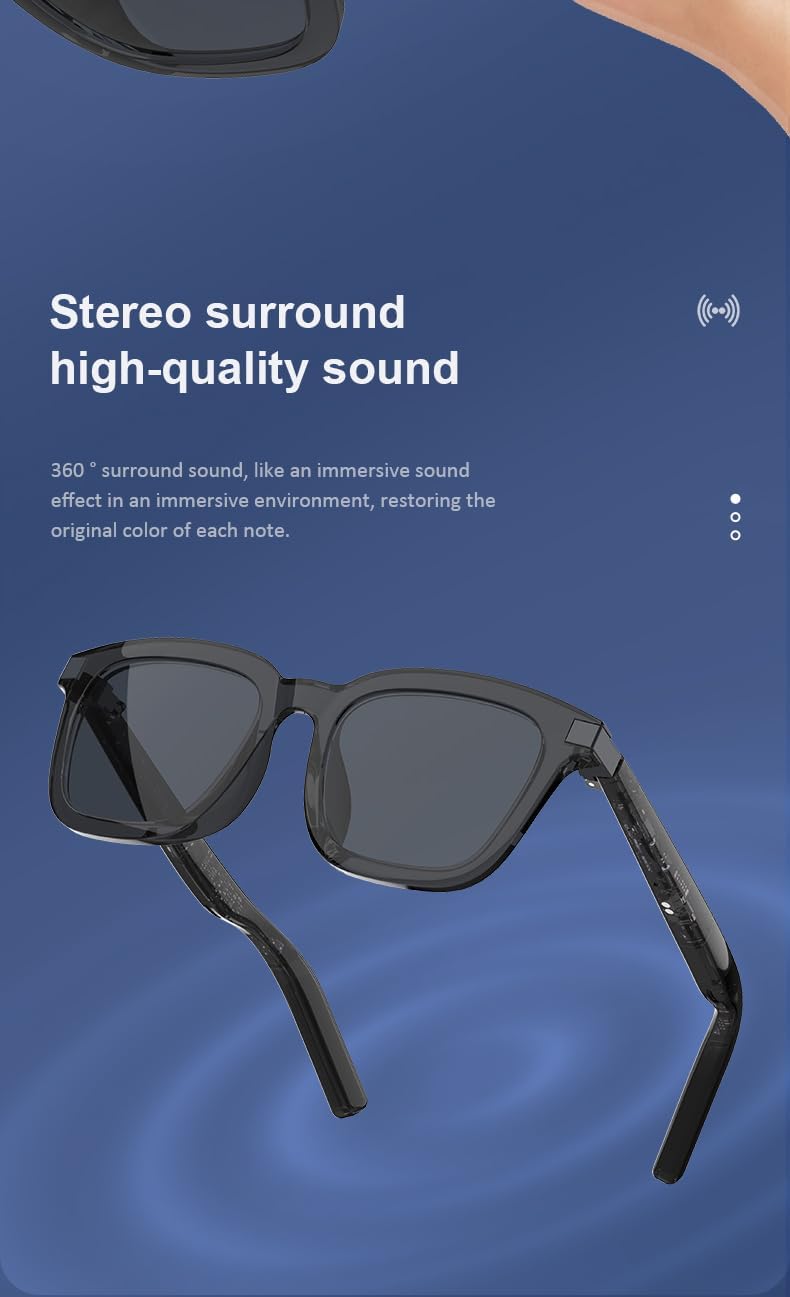 Smart Bluetooth Glasses with Open-Ear Audio UV Protection-Dreamlock