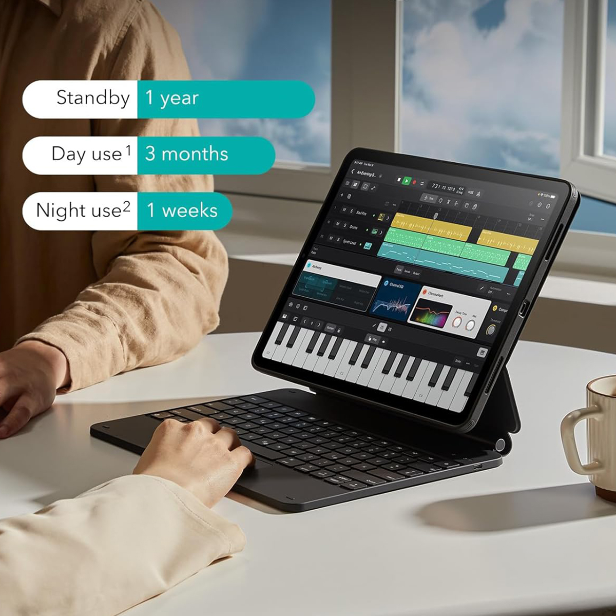 Keyboard for iPad Keyboard with Multi-Touch Trackpad-Dreamlock