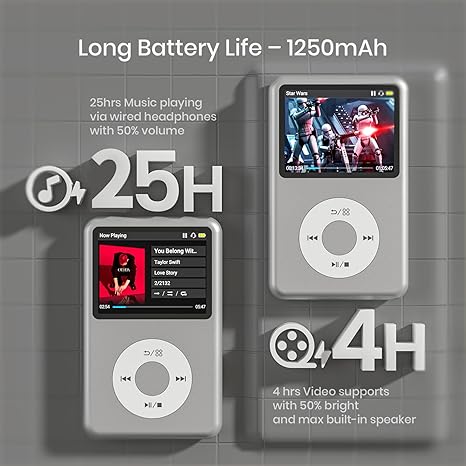 MP3 Player with Bluetooth Portable Music Digital Players