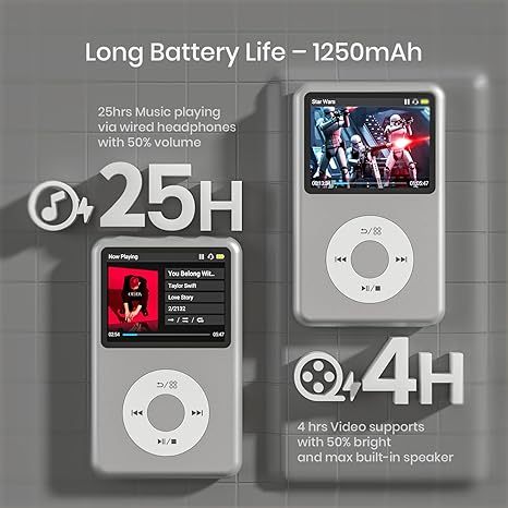 MP3 Player with Bluetooth Portable Music Digital Players