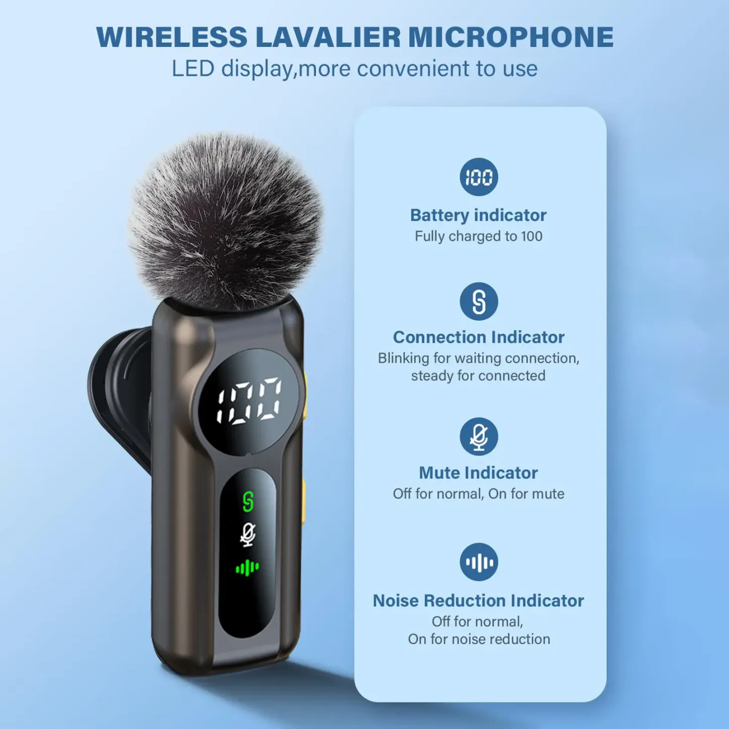 Wireless Lavalier Microphone Dual Set – Plug & Play Clip-on Mic with Auto Pairing