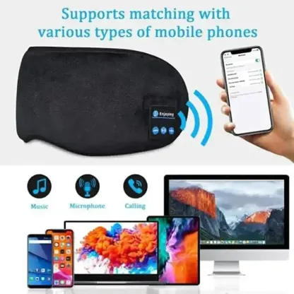 Bluetooth Sleep Mask with 3D Sleep Aid