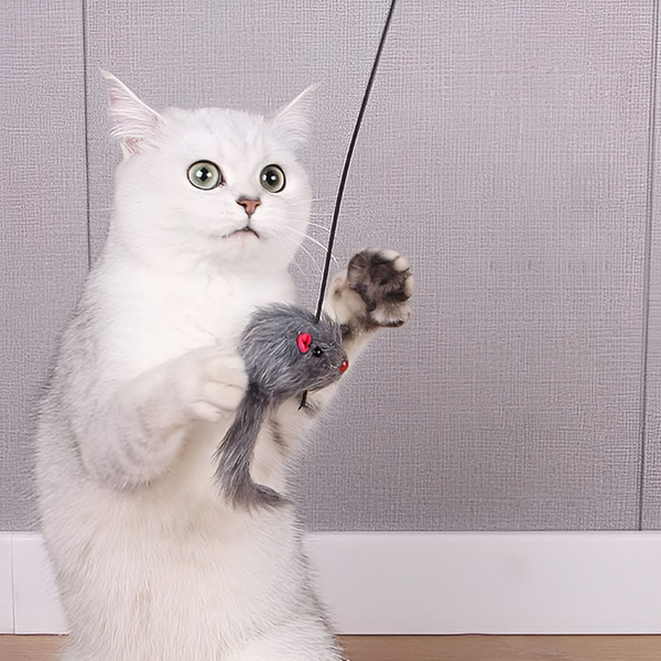 Interactive Hanging Mouse Cat Toy