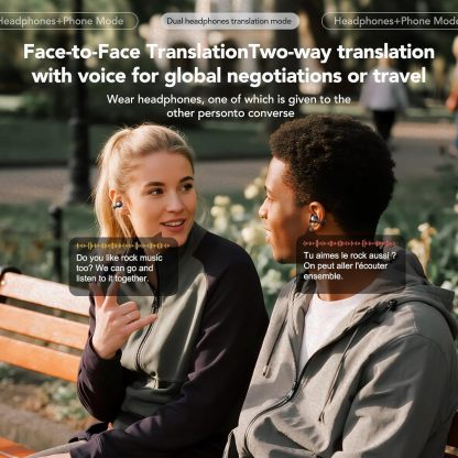 Open Ear Clip On Earbuds Color Screen Open Ear Wireless Realtime Translation-Dreamlock