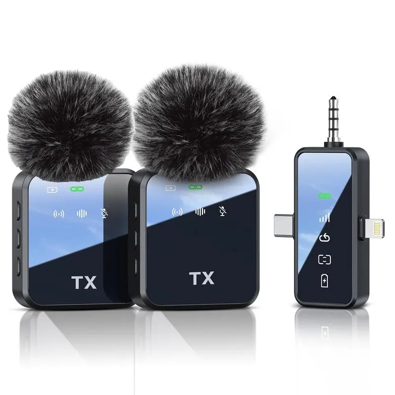 3 in 1 Microphone for iPhone/Android/Camera
