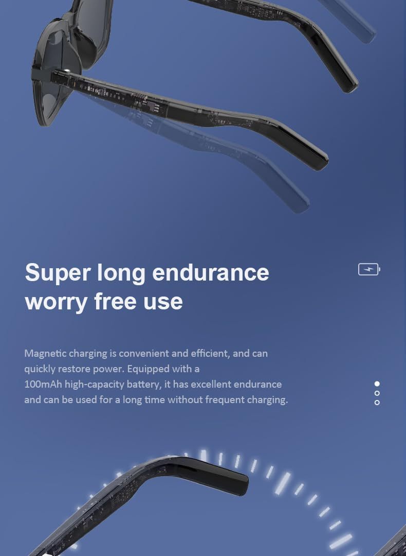 Smart Bluetooth Glasses with Open-Ear Audio UV Protection-Dreamlock