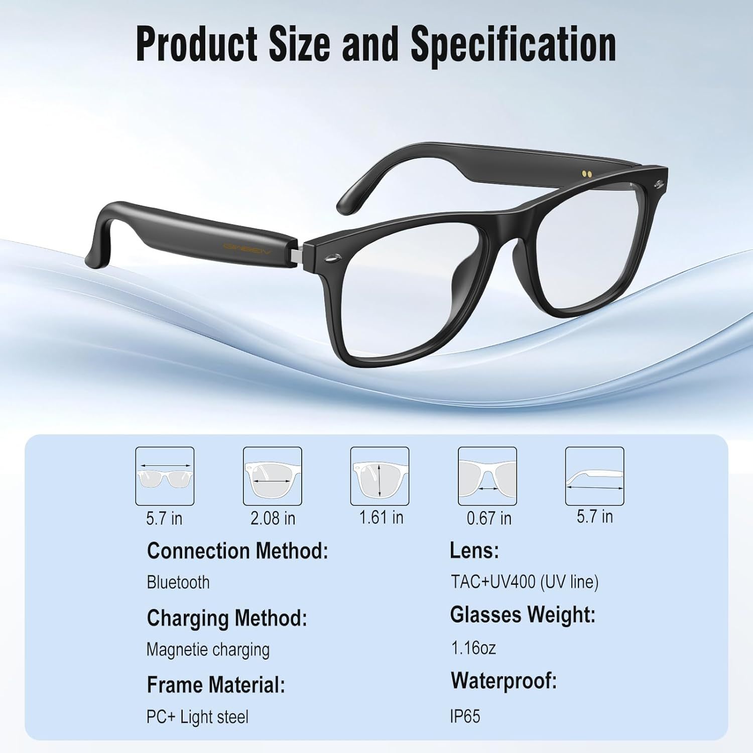 AI Translation Smart Glasses with Chat GPT for Men and Women, Bluetooth Sunglasses with Translator 164 Languages and Color-Change Lens-Dreamlock