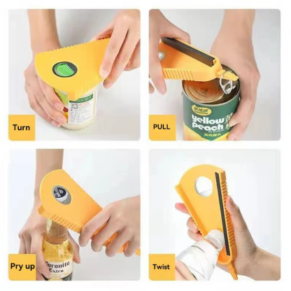 Multifunctional Can Opener and Ergonomic Jar Opener for Weak Hands
