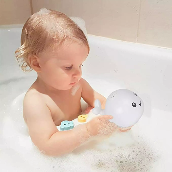 Light Up Whale Bathtub Toy For Kids