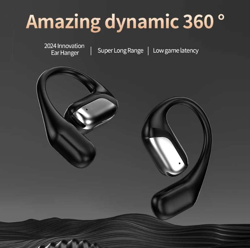 Open Ear Earbuds Headphones with Screen Wireless Bluetooth Realtime Translation-Dreamlock