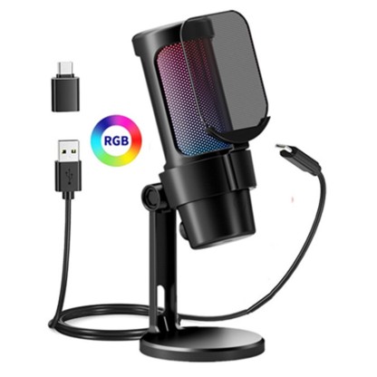  RGB Computer Microphone for Gaming Electronic Sports Recording Live Broadcast 
