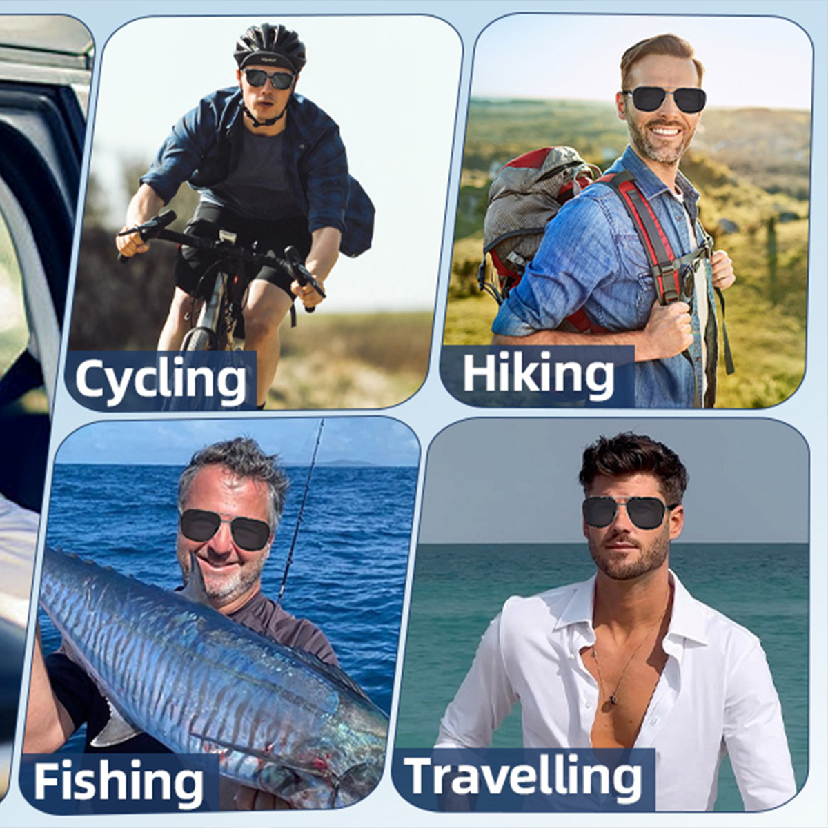 Smart Bluetooth Glasses with Open-Ear Audio Free Hand Calls-Dreamlock