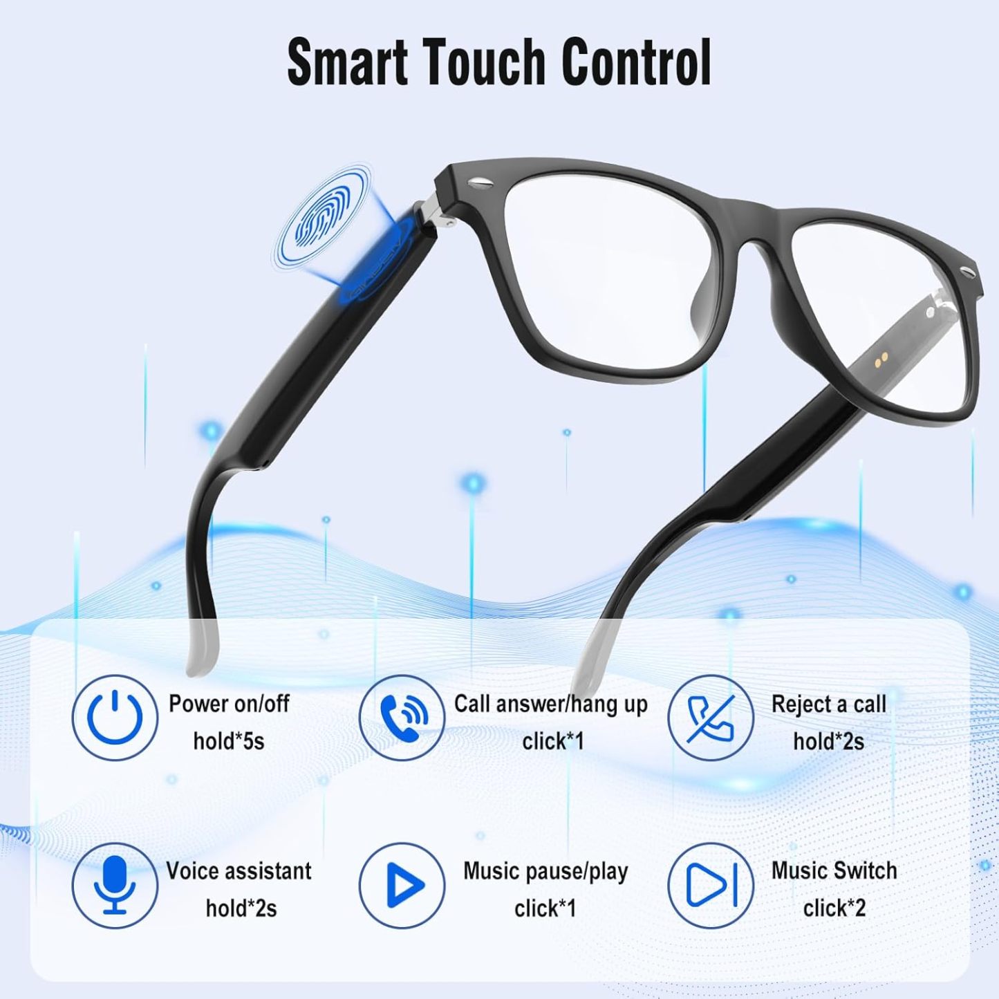 AI Translation Smart Glasses with Chat GPT for Men and Women, Bluetooth Sunglasses with Translator 164 Languages and Color-Change Lens-Dreamlock