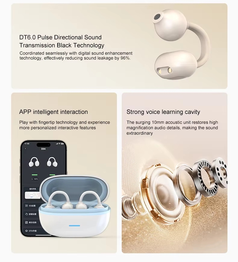 Ai Smart Open Ear Headphone with Real Time Translation-Dreamlock