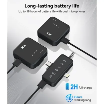 3 in 1 Microphone for iPhone/Android/Camera