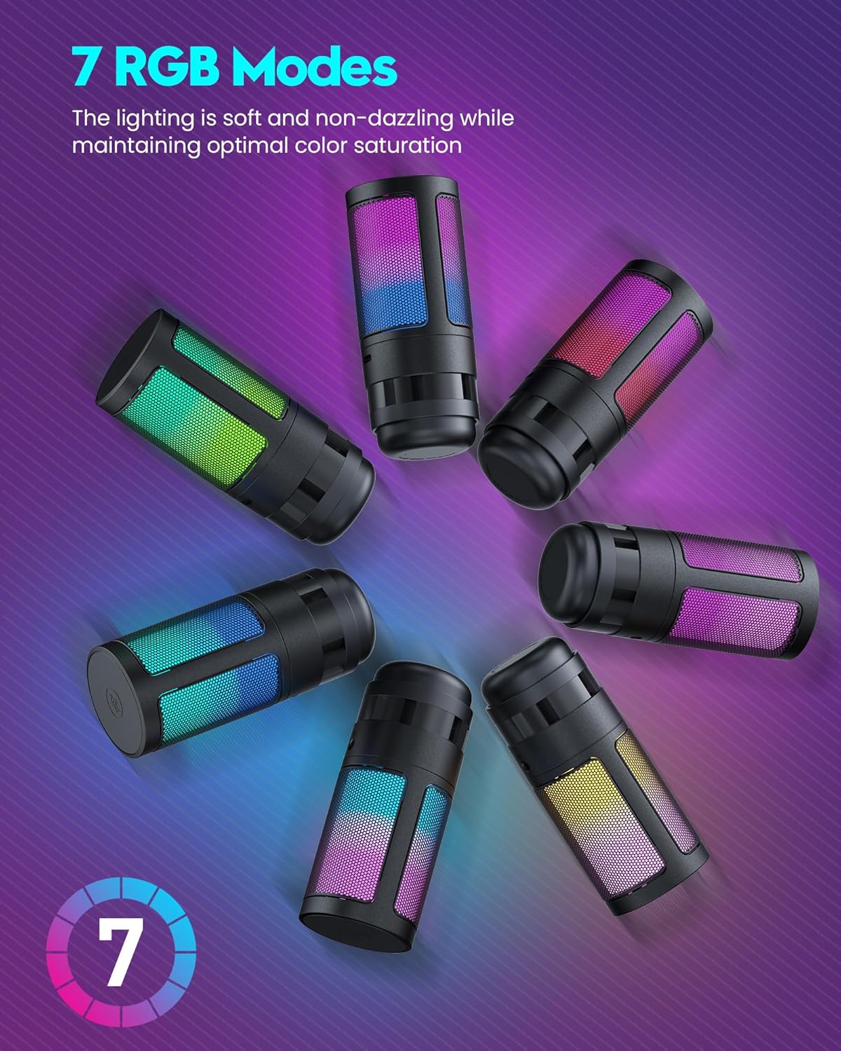 Gaming Microphone, USB PC Mic for Podcasts Videos